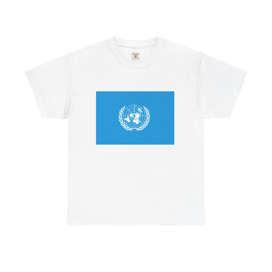 Unisex Heavy Cotton Tee - United Nations Inspired Design - Enfance-Heureuse