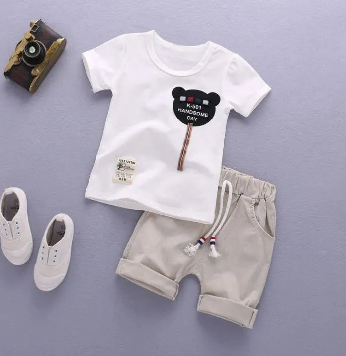 Boys' short sleeve suit - Enfance-Heureuse