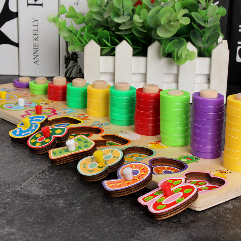 Children 3D Alphabet Number Puzzle Baby Colorful Geometric Digital Letter Educational Toy - Enfance-Heureuse