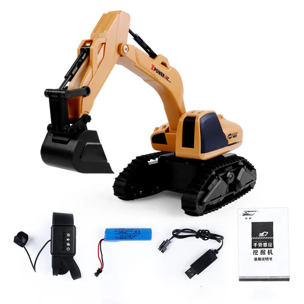 Deformation Remote Control Engineering Car Hook Machine Model Kid Toy - Enfance-Heureuse