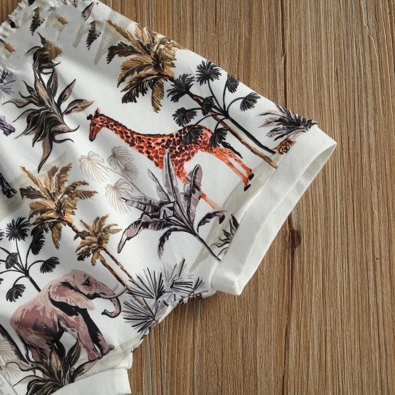 Ensemble décontracté à manches courtes pour bébé garçon