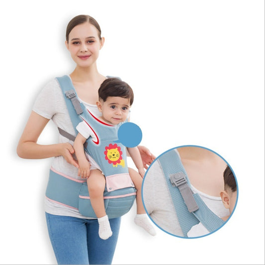 Newborn Baby Carrier Women Multifunctional Baby Carrier Baby Waist Stool Cotton T Shirts Dad Hands Free Baby Kangaroo Packet - Enfance-Heureuse