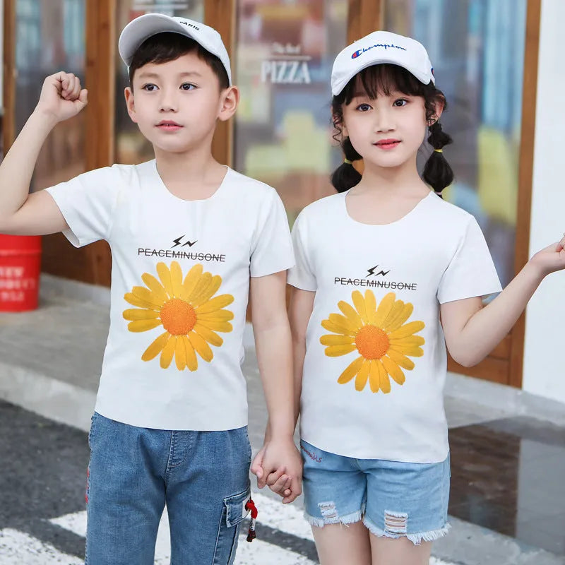 Cartoon Modal Kids Print Short Sleeve - Enfance-Heureuse