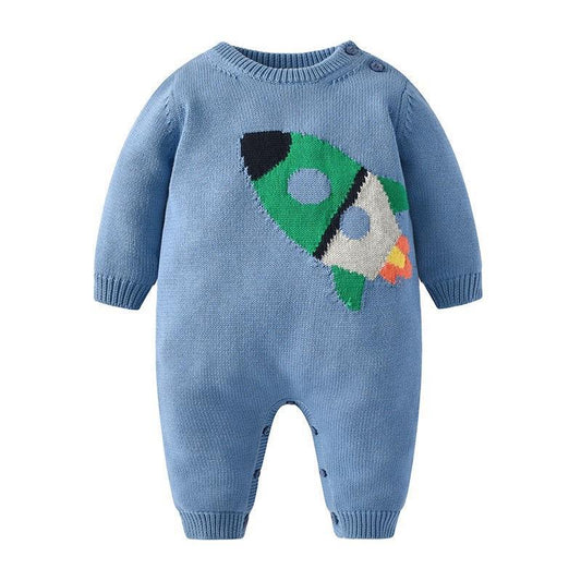 Ensembles de vêtements pour bébés, barboteuse tricotée pour enfants, combinaison d'été