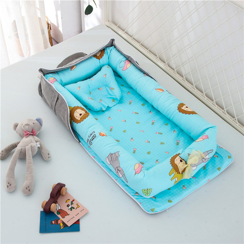 Cotton Portable Baby Crib Newborn Foldable - Enfance-Heureuse