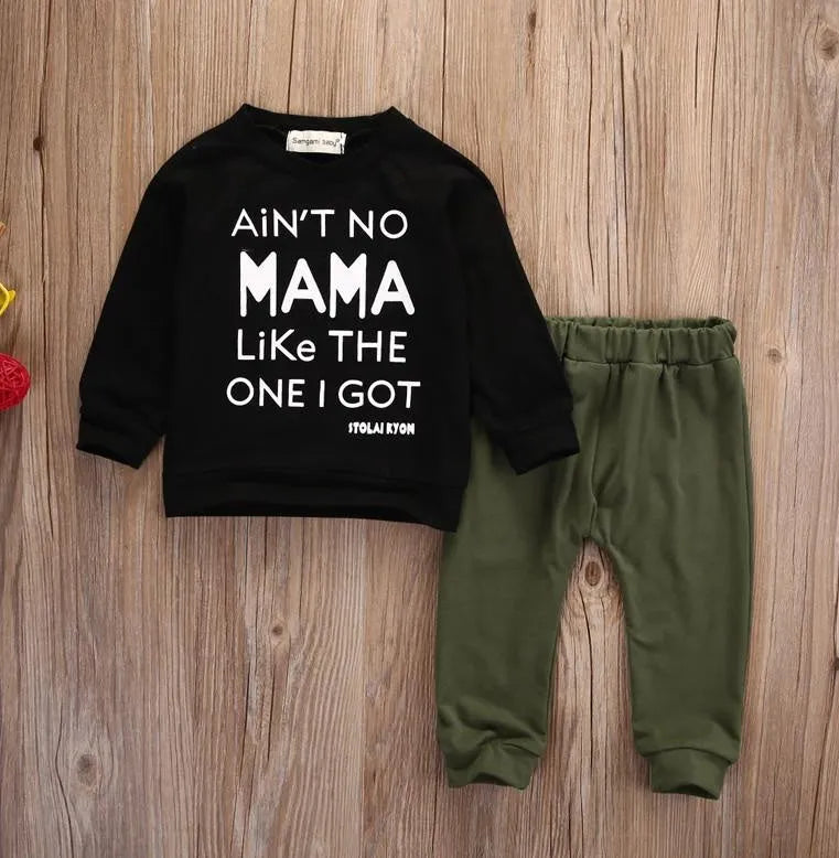 spring and summer new ins boys suit letters male baby in the children's suit Amazon explosion models - Enfance-Heureuse