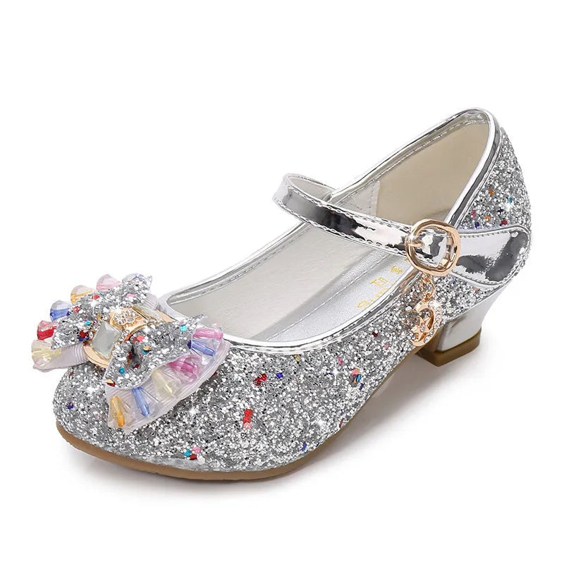 Girls princess leather shoes - Enfance-Heureuse