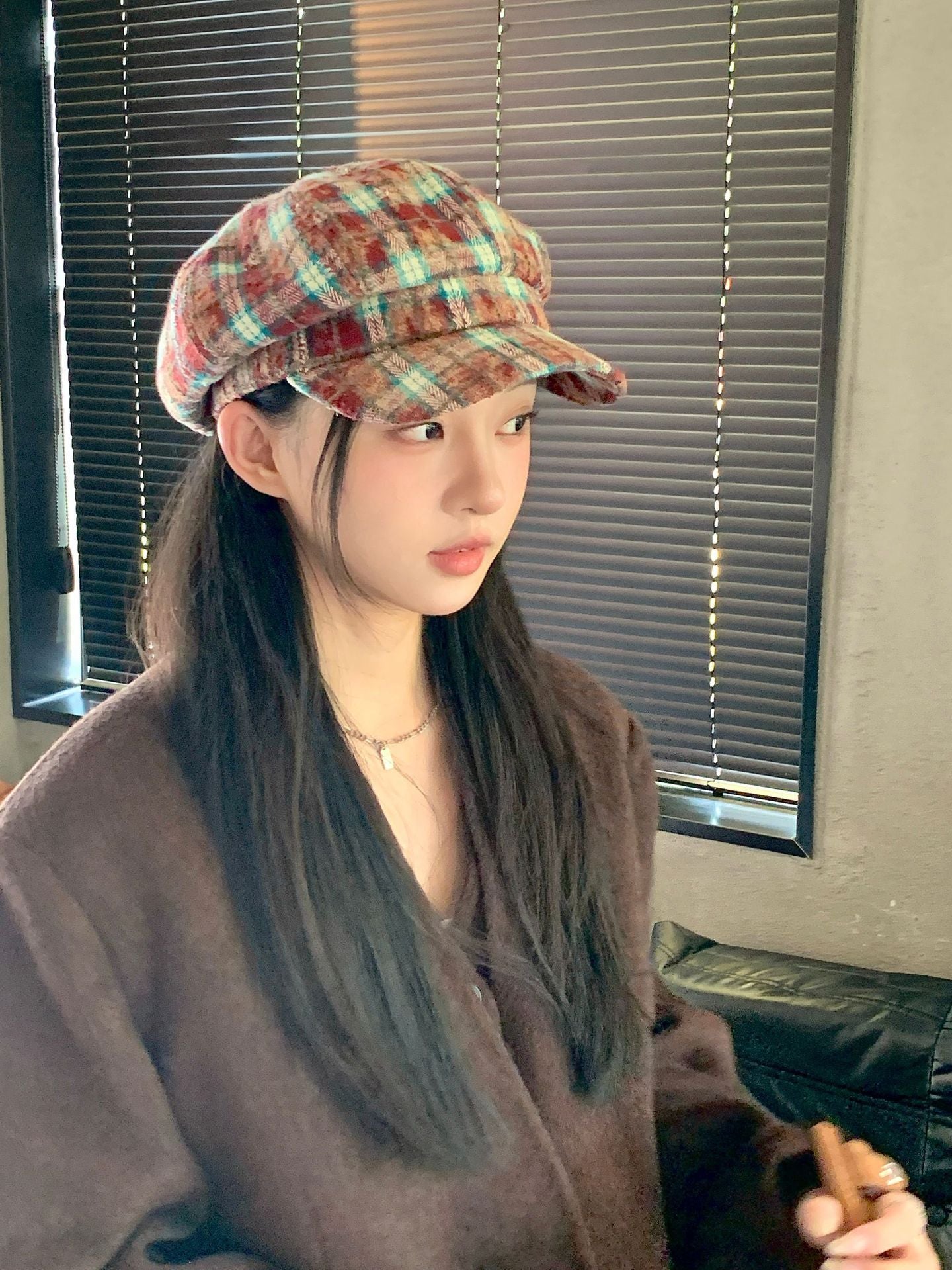 Retro British Peaked Cap All-match Face-looking Little Newsboy Hat