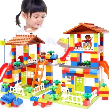 Enfants puzzle de blocs de construction, garçons et filles, ville bébé, enfants de jouets, jouets de la petite enfance - Enfance-Heureuse