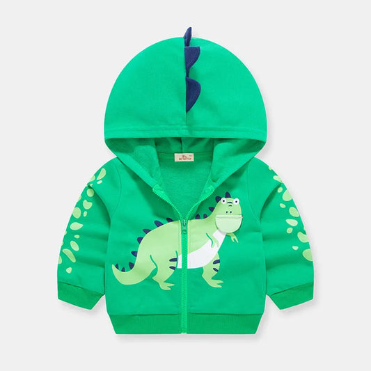Enfants Automne Vêtements de Dinosaure Caractéristique Manteau Cardigan - Enfance-Heureuse