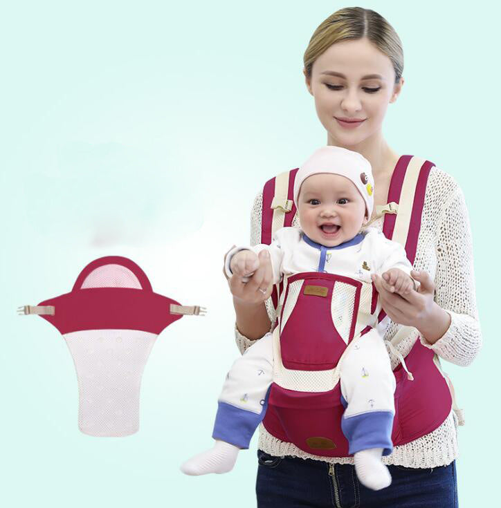 Four Seasons Breathable Multifunctional Baby Waist Stool Three-in-One Can Slanting Sling - Enfance-Heureuse