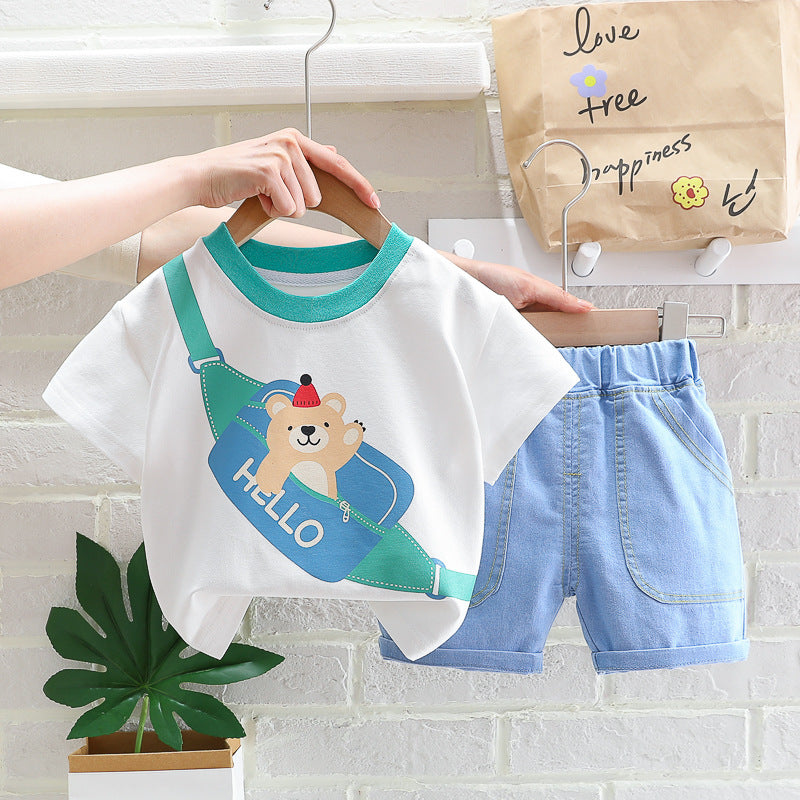Western Style Children's Korean Style Summer Clothes - Enfance-Heureuse