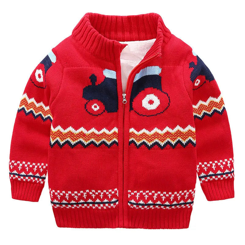 Cardigan en tricot épais pour enfants - Enfance-Heureuse