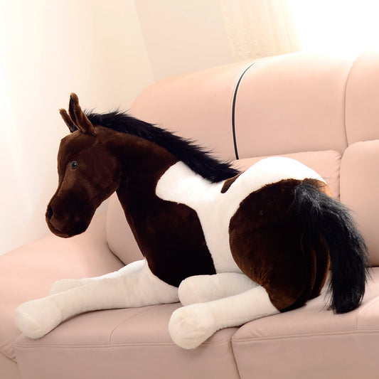 Children's plush toy horse doll - Enfance-Heureuse
