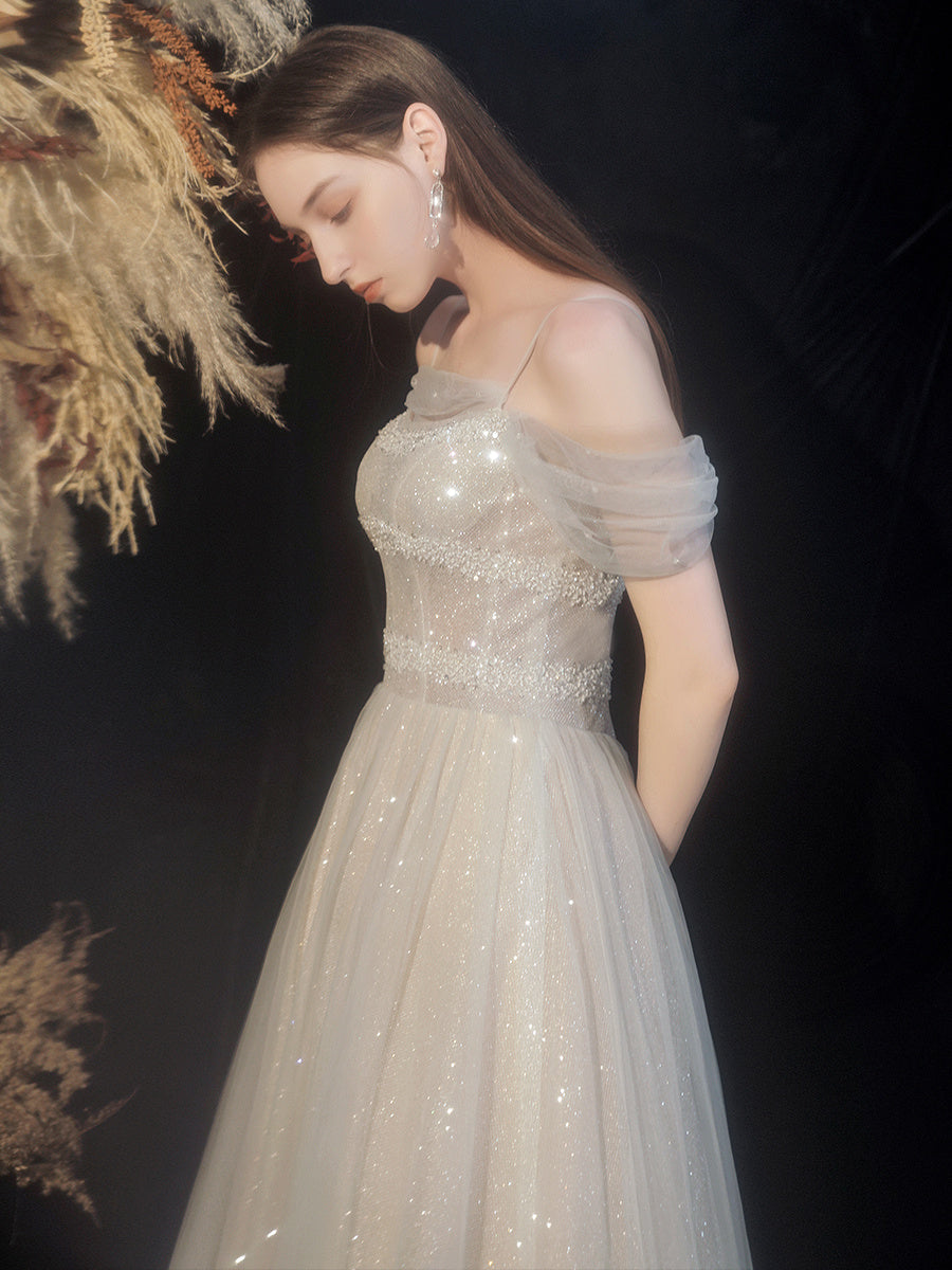 Star Sky Dress Skirt Slim Off Shoulder - Enfance-Heureuse