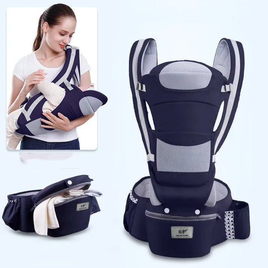 Ergonomique Porte-Bébé Infantile Bébé Siège Pour Hanche Hipseat Transporteur 3 Dans 1 Avant Face Ergonomique Kangourou Bébé Wrap Sling - Enfance-Heureuse