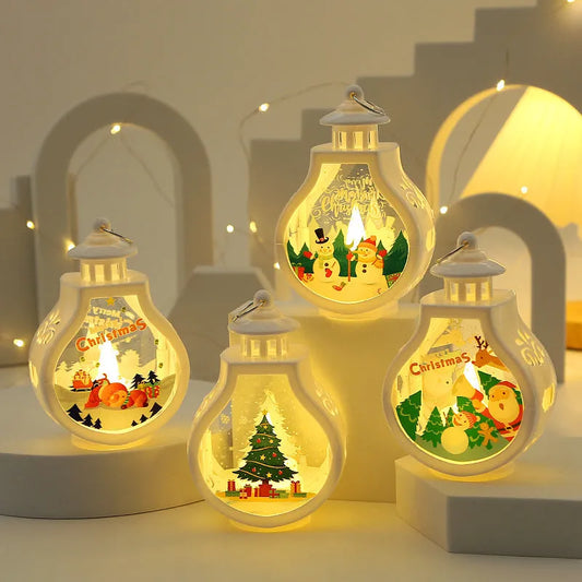 Christmas Candle Lamp Romantic Ornaments - Enfance-Heureuse