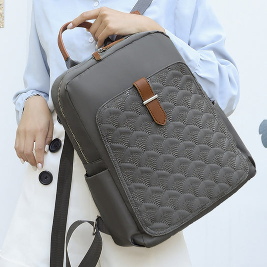 New Fashion Retro Fish Pattern Simple Backpack Large Capacity - Enfance-Heureuse