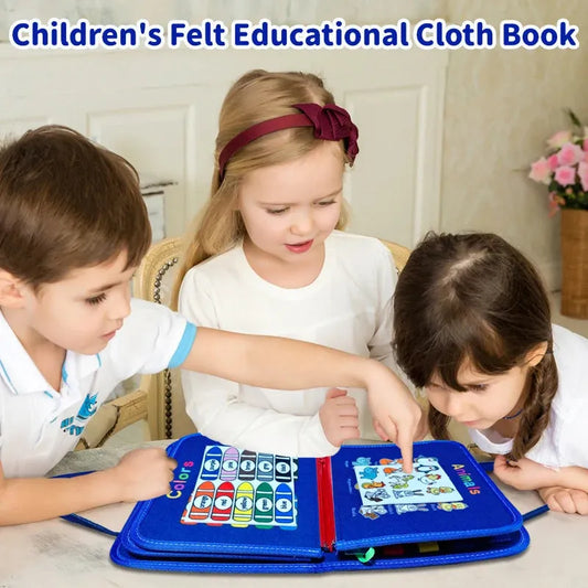 Montessori Children Busy Books Toys Baby Felt Activity Quiet Books Early Education Learning Book Toys Fine Motor Skills Toys - Enfance-Heureuse
