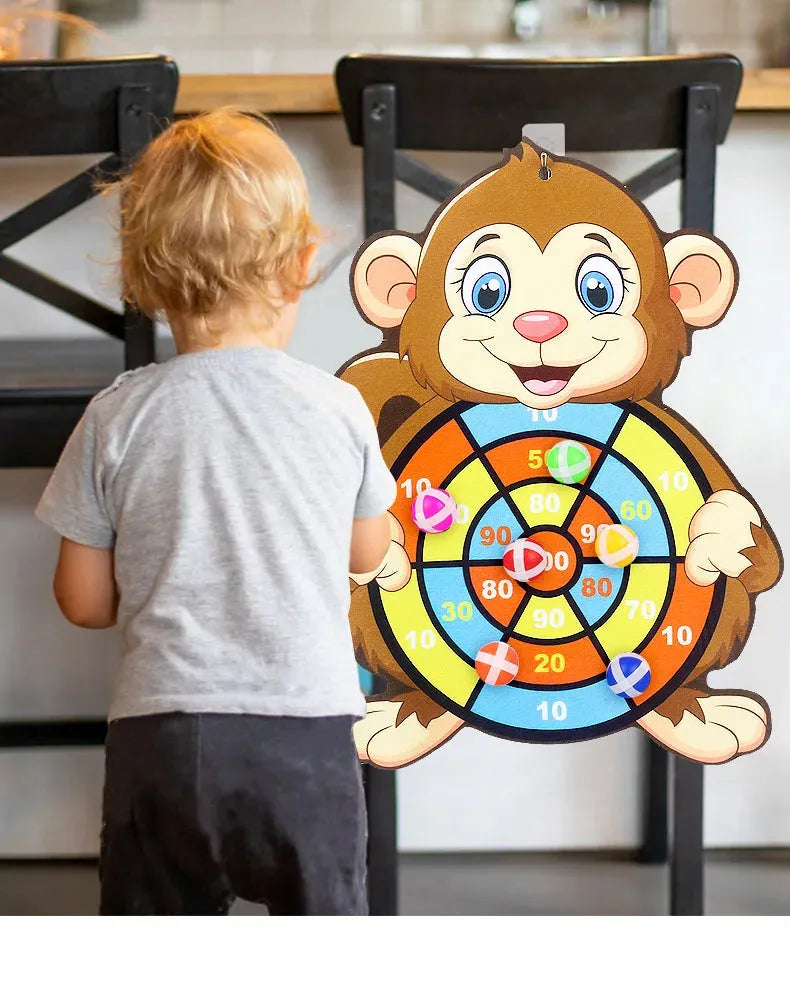 Montessori Dart Board Target Sports Game Toys For Children 4 To 6 Years Old Outdoor Toy Child Indoor Girls Sticky Ball Boys Gift - Enfance-Heureuse