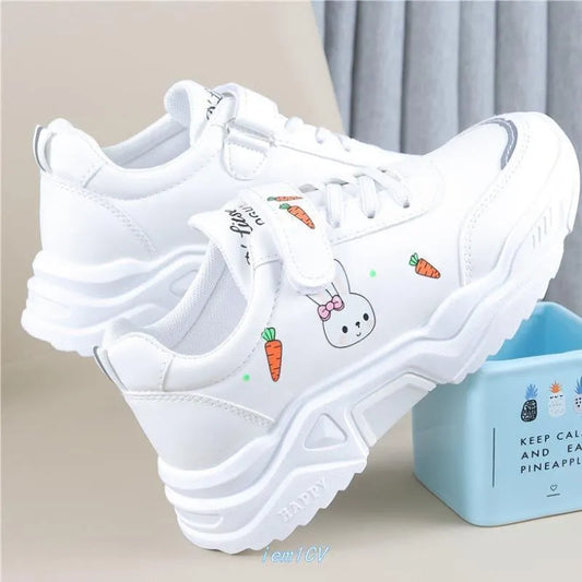 Printemps Et En Automne Primaire Scolaires Étudiants Casual Tout-match Pu Chaussures de Course - Enfance-Heureuse