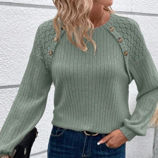 Pull chaud à manches longues pour femme, tendance et décontracté
