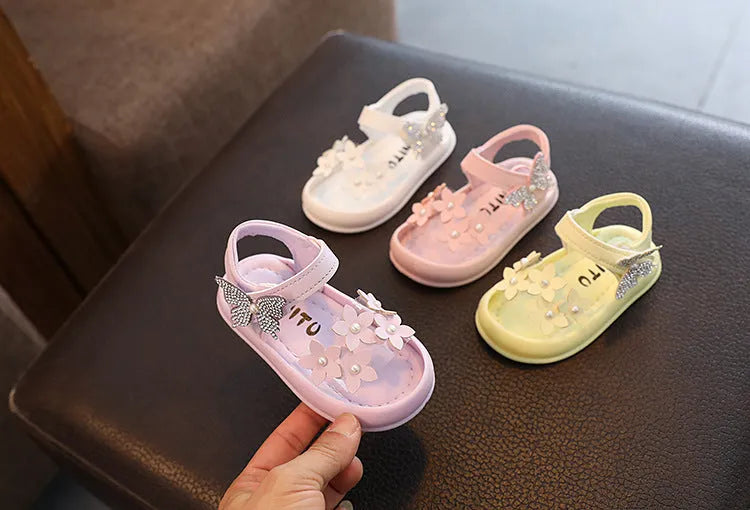 Little Kids' Princess Shoes Non-slip Soft-soled Baby Shoes - Enfance-Heureuse