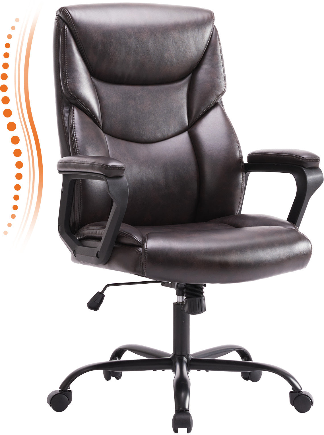 PU Leather Office Chair - Enfance-Heureuse