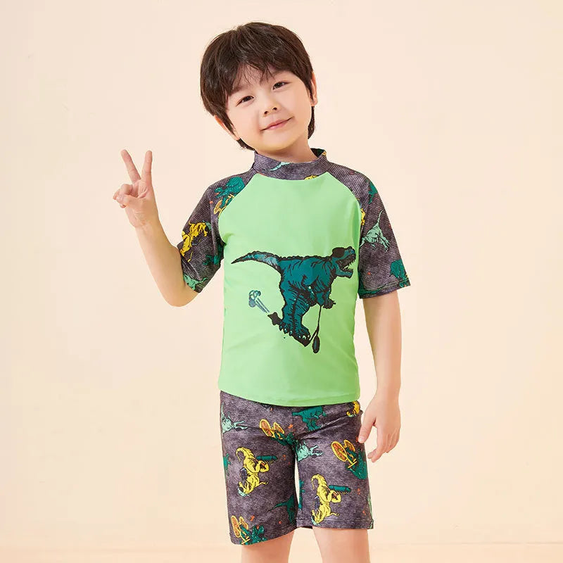 Plus Size Youth Trunks Swimming Cap Suit - Enfance-Heureuse