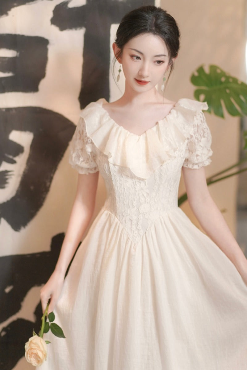 Summer Women's French Court Style Princess On The Run Dress - Enfance-Heureuse