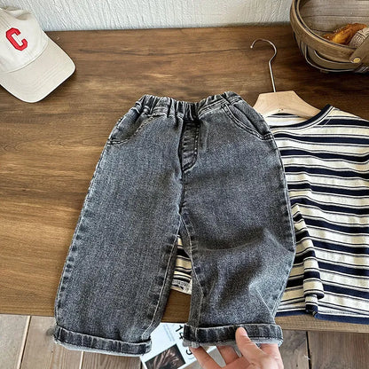 Jeans For Children In Spring Wear - Enfance-Heureuse