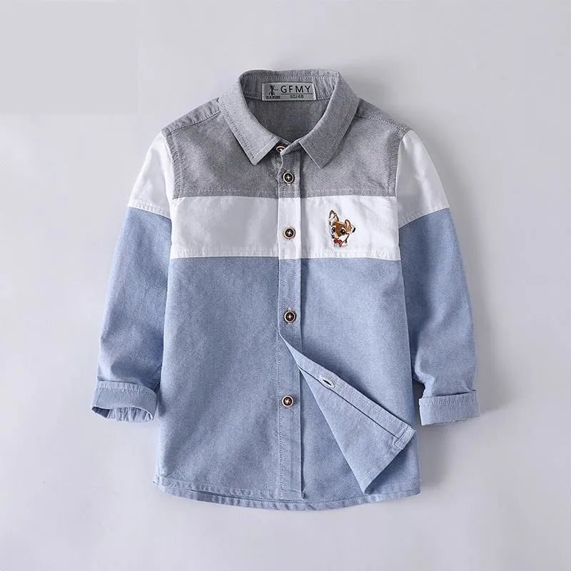 Big Children's Clothes In Autumn Polyester Cotton Tops - Enfance-Heureuse
