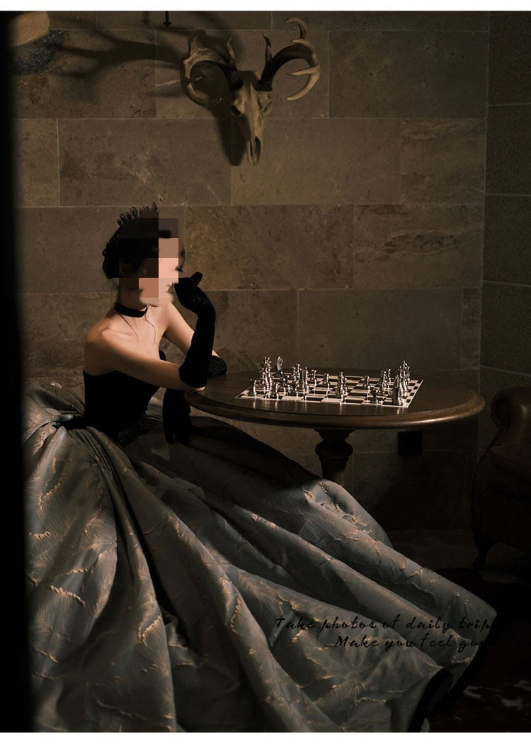 Hepburn Style Toasting Bride's Haute Couture Dress - Enfance-Heureuse