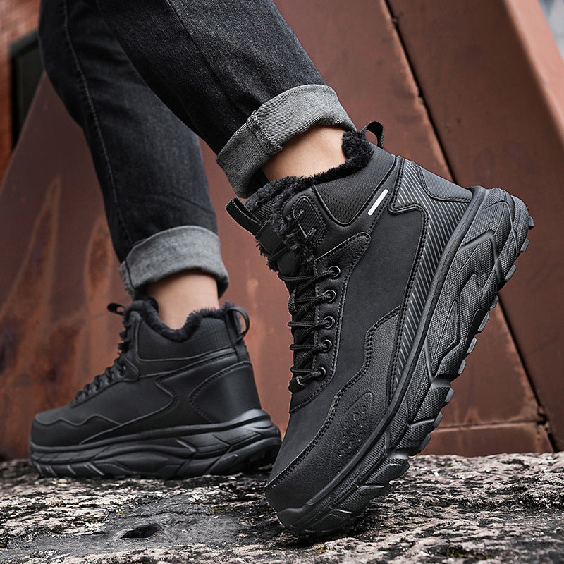 Cold And Warm High Cotton-padded Shoes Winter - Enfance-Heureuse