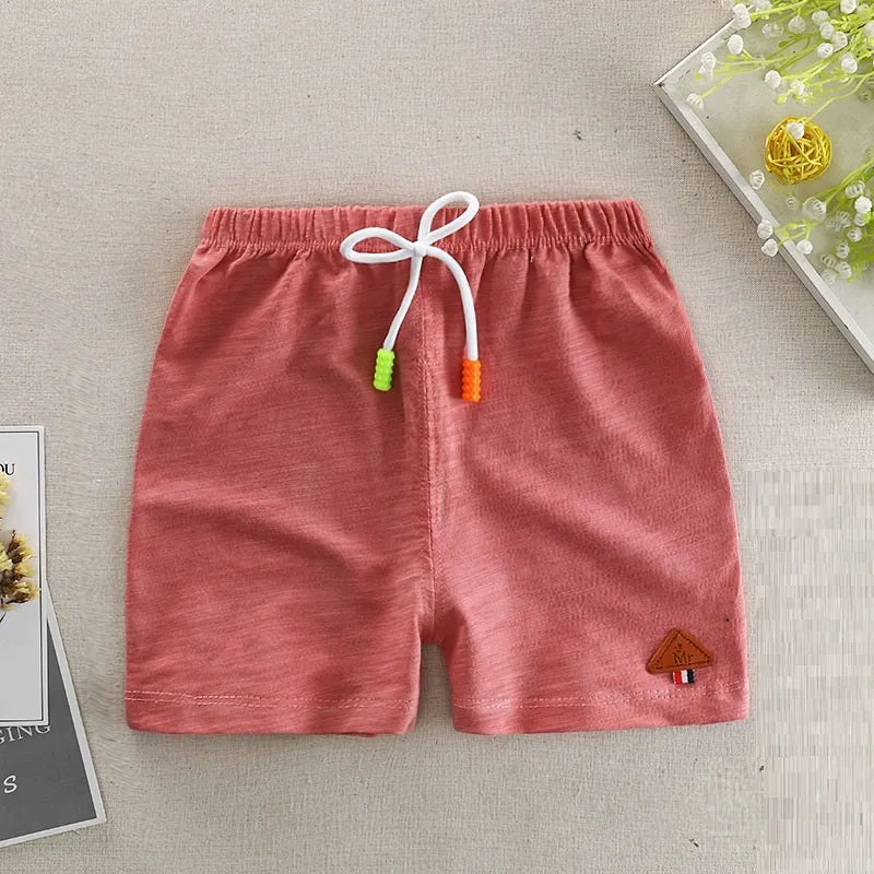 Season New Children's Slub Cotton Casual Shorts - Enfance-Heureuse