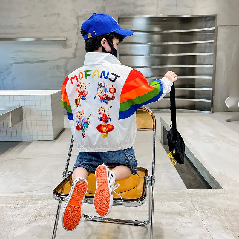 Children's Sun Protection Clothing Thin Breathable Jacket - Enfance-Heureuse