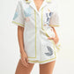 MABLE Embroidered Button Down Shirt and Shorts Set - Enfance-Heureuse