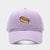Hot Dog Embroidery Pattern Soft Top Peak Cap