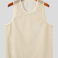 Men's Openwork Round Neck Tank - Enfance-Heureuse