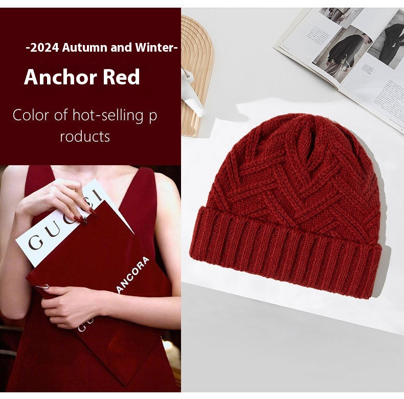 Wool Knitted Thickened Autumn And Winter Warm Wool Hat