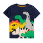 Summer Children's Cute Printed Embroidered Short-sleeved Cartoon T-shirt - Enfance-Heureuse