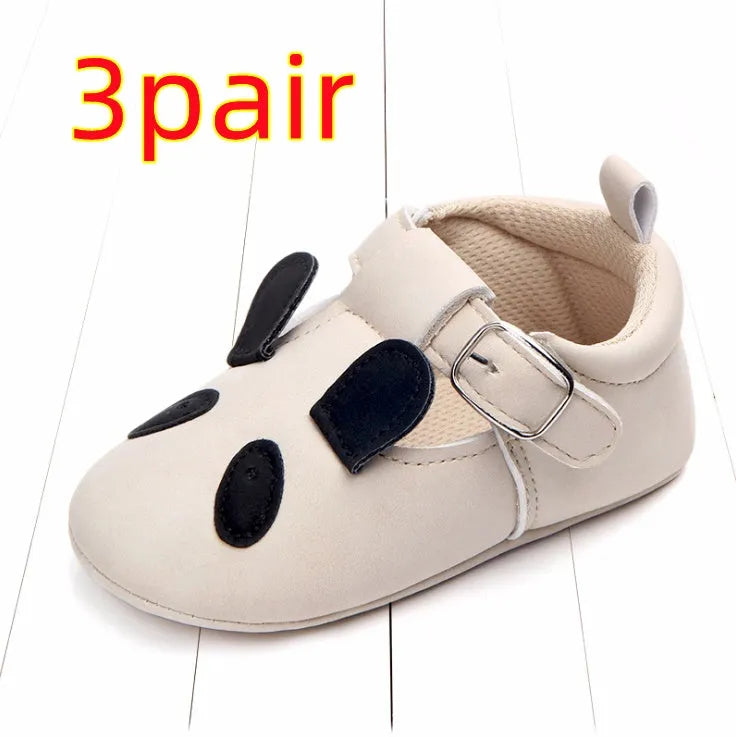 Spring and autumn cartoon animal baby shoes matte leather non-slip soft bottom baby shoes wholesale 0884 - Enfance-Heureuse