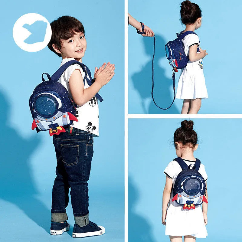 Shoulder Messenger Cartoon Backpack Kindergarten School Bag - Enfance-Heureuse