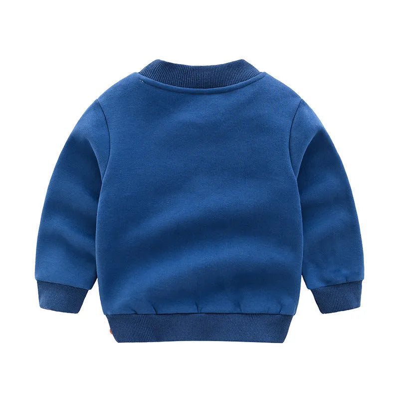 Sweat-shirt coréen pour garçon avec cachemire - Enfance-Heureuse