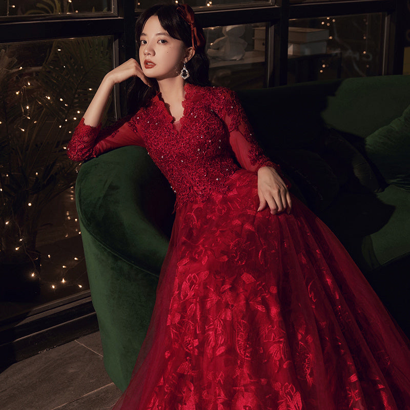 Black Evening Dress Feminine And Luxurious - Enfance-Heureuse