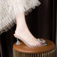 Nouvelles chaussures à talons aiguilles et bout pointu en strass pour femmes, tendance automne
