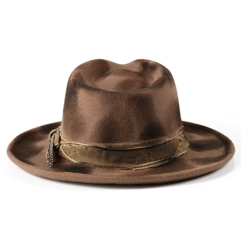 Fashion Burned Woolen Hat Unisex Personality