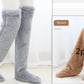 Over Knee High Fuzzy Long Socks Winter Warm Cold Leg Knee Joint Cold-proof Stockings Home Floor Sleeping Socks - Enfance-Heureuse