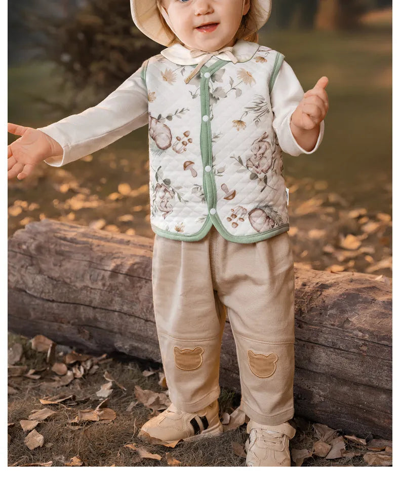 Made Of Pure Cotton For Warmth Vest - Enfance-Heureuse