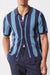 Men's Plus Size Striped Button Down Short Sleeve Shirt - Enfance-Heureuse